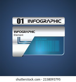 infographic element futurisctic design vector, 3d, editable