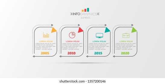 Infographic element with icons and 3 options or step. Can be used for process, presentation, diagram, workflow layout, info graph, web design. Vector illustration.