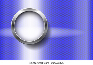 The infographic element on blue background