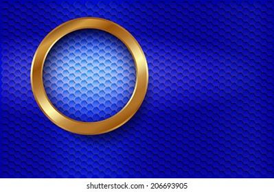 The infographic element on blue background