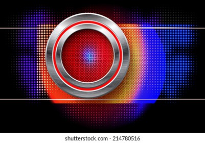 The infographic element on dark background