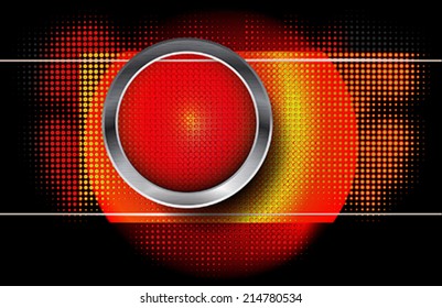 The infographic element on dark background