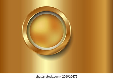 The infographic element on metallic background