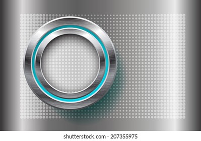 The infographic element on metallic background