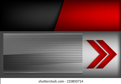 The infographic element on metallic background