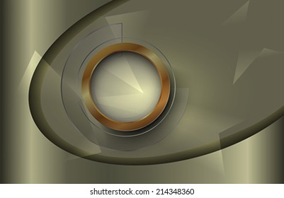 The infographic element on metallic background