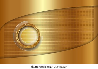 The infographic element on metallic background