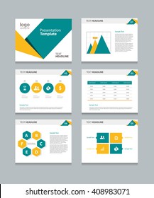 Infographic element page for presentation template 