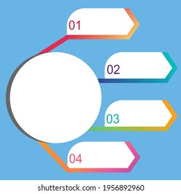 infographic element, Presentation business infographic template with four options used for workflow layout, diagram, annual report, web design.