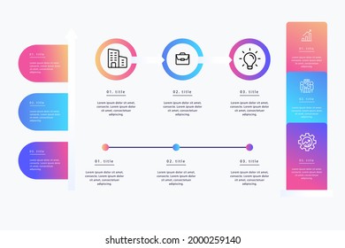 Infographic element set. Business information graph, economic graphic, diagram, growth chart. Presentation template. Web data analysis, marketing infograph construction. Vector illustration.