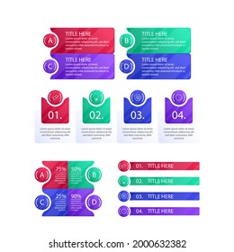 Infographic element set. Business information graph, economic graphic, diagram, growth chart. Presentation template. Web data analysis, marketing infograph construction. Vector illustration.