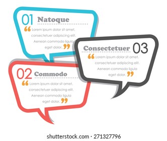 Infographic Element In Speech Bubble Shape