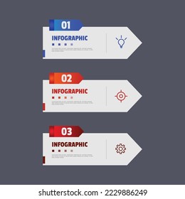 Infographic element template design vector