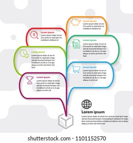 infographic element thinking idea explode
