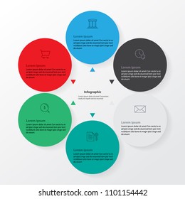 infographic element thinking idea explode