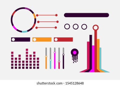 Infographic element vector background illustration