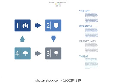 Infographic element vector , infographic business