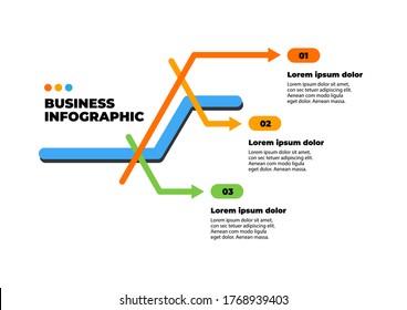 Infographic elements for business concept. Dynamic geometric shapes compositions, Flat and clean style, Applicable for any business, marketing, graphic works, presentation. Vector illustration.