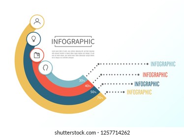 Infographic Elements. Business concept timeline. Infograph template.