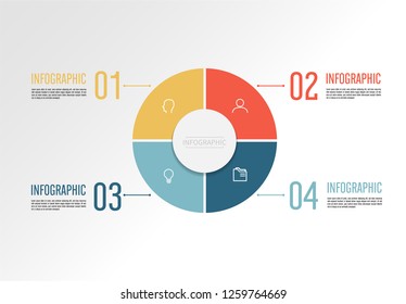 Infographic Elements. Business concept timeline. Infograph template.