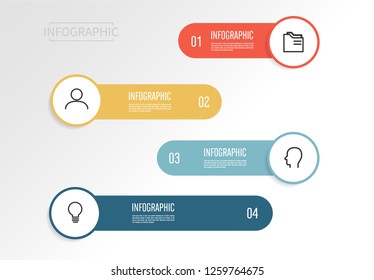 Infographic Elements. Business concept timeline. Infograph template.