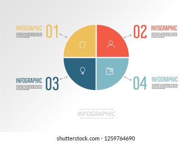 Infographic Elements. Business concept timeline. Infograph template.
