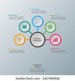 Infographic elements. Business concept timeline. Modern infograph template. Can use for workflow layout, diagram, banner, webdesign, presentation. Vector illustration