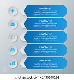 Infographic elements. Business concept timeline. Modern infograph template. Can use for workflow layout, diagram, banner, webdesign, presentation. Vector illustration.