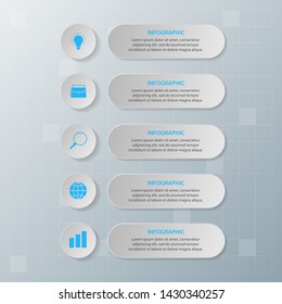 Infographic elements. Business concept timeline. Modern infograph template. Can use for workflow layout, diagram, banner, webdesign, presentation. Vector illustration.