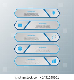 Infographic elements. Business concept timeline. Modern infograph template. Can use for workflow layout, diagram, banner, webdesign, presentation. Vector illustration.