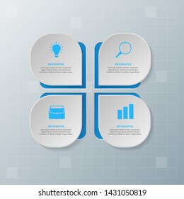 Infographic elements. Business concept timeline. Modern infograph template. Can use for workflow layout, diagram, banner, webdesign, presentation. Vector illustration.