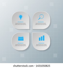 Infographic elements. Business concept timeline. Modern infograph template. Can use for workflow layout, diagram, banner, webdesign, presentation. Vector illustration.