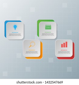 Infographic elements. Business concept timeline. Modern infograph template. Can use for workflow layout, diagram, banner, webdesign, presentation. Vector illustration.