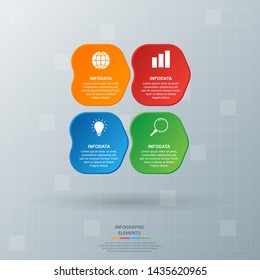 Infographic elements. Business concept timeline. Modern infograph template. Can use for workflow layout, diagram, banner, webdesign, presentation. Vector illustration.
