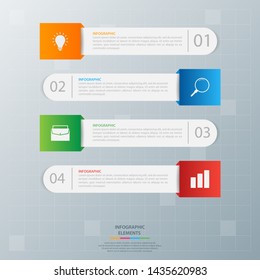 Infographic elements. Business concept timeline. Modern infograph template. Can use for workflow layout, diagram, banner, webdesign, presentation. Vector illustration.