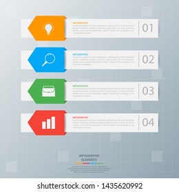 Infographic elements. Business concept timeline. Modern infograph template. Can use for workflow layout, diagram, banner, webdesign, presentation. Vector illustration.