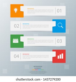 Infographic elements. Business concept timeline. Modern infograph template. Can use for workflow layout, diagram, banner, webdesign, presentation. Vector illustration.