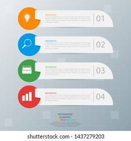 Infographic elements. Business concept timeline. Modern infograph template. Can use for workflow layout, diagram, banner, webdesign, presentation. Vector illustration.