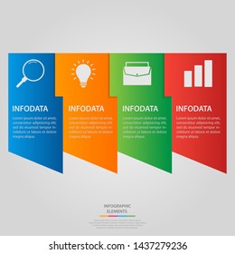 Infographic elements. Business concept timeline. Modern infograph template. Can use for workflow layout, diagram, banner, webdesign, presentation. Vector illustration.