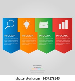 Infographic elements. Business concept timeline. Modern infograph template. Can use for workflow layout, diagram, banner, webdesign, presentation. Vector illustration.
