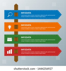 Infographic elements. Business concept timeline. Modern infograph template. Can use for workflow layout, diagram, banner, webdesign, presentation. Vector illustration.