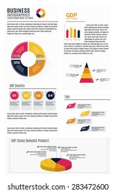 Infographic Elements BUSINESS GDP