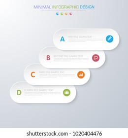 Infographic Elements with business icon on full color background  process or steps and options workflow diagrams,vector design element eps10 illustration
