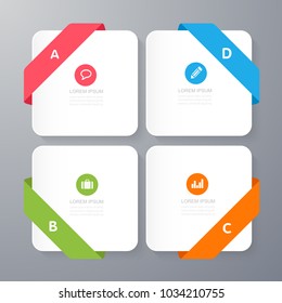Infographic Elements with business icon on full color background  process or steps and options workflow diagrams,vector design element eps10 illustration