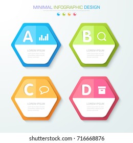 Infographic Elements with business icon on full color background  process or steps and options workflow diagrams,vector design element eps10 illustration