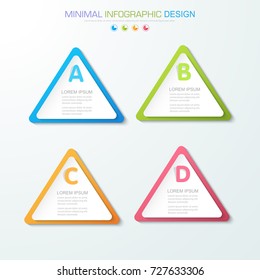 Infographic Elements with business icon on full color background  process or steps and options workflow diagrams,vector design element eps10 illustration