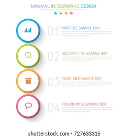 Infographic Elements with business icon on full color background  process or steps and options workflow diagrams,vector design element eps10 illustration