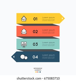 Infographic elements with business icons on white background