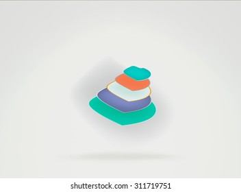 Infographic elements  business illustration in flat design style