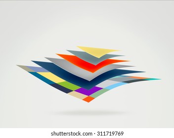Infographic elements  business illustration in flat design style